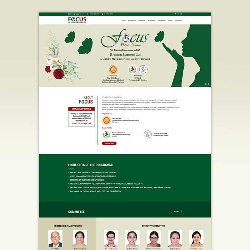 FOCUS PG Training Programme